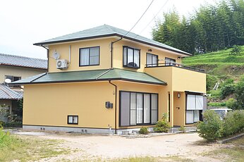 一軒家の外装改修工事　広島県江田島市切串